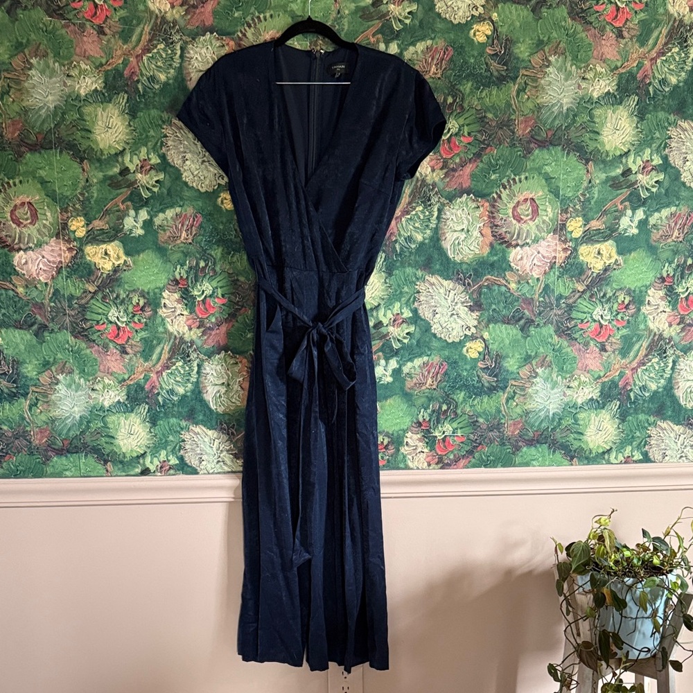Tahari ASL Deep Blue Maxi Dress